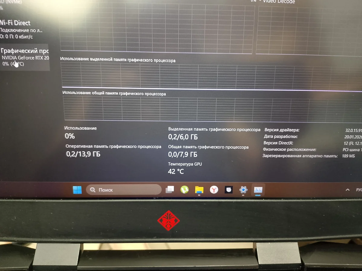 Ноутбук Hp omen i5 8300 h rtx 2060