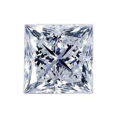 Принцесса бесцветный бриллиант прямоугольной фантазийной формы с еле заметным оттенком